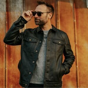 Buffalo Jackson, Driggs Black Leather Jacket nwot